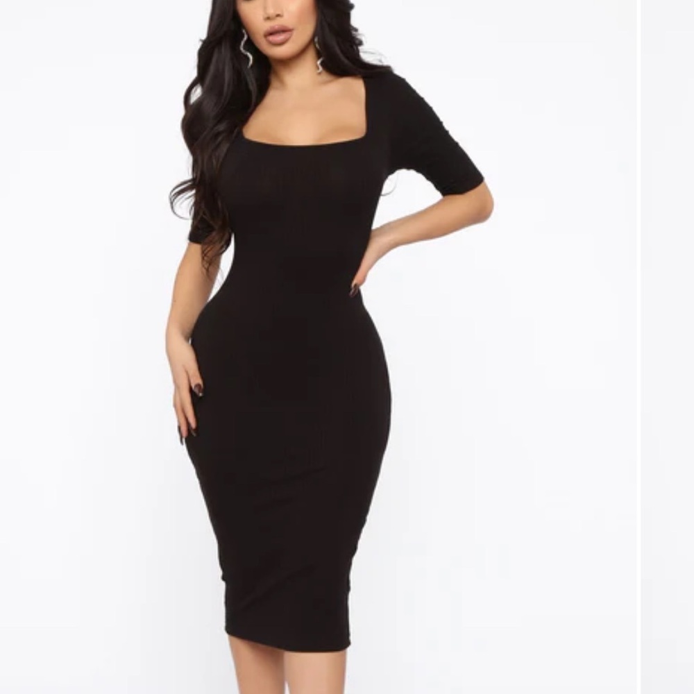 A Little Bossy Midi Dress